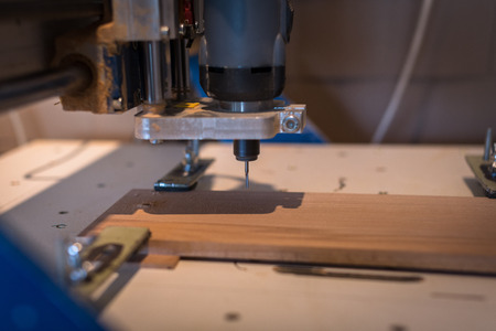 spindle drill machine CNC machine, woodworking shop, the concept of a hobby, handmadeの写真素材