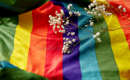 LGBTQ concept flag. Gender Equality, LGBTQIIA, Transgender, Gender-fluid concept. Gay pride concept....