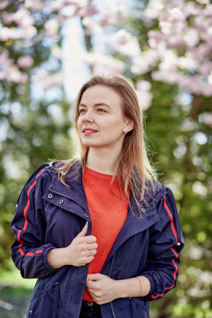 Aesthetic woman. Cottagecore aesthetics, sustainable, nature concept. Connecting with nature,...