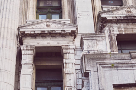 Timeless Elegance of Old Architectural Elements. Belgium, Brussels.
