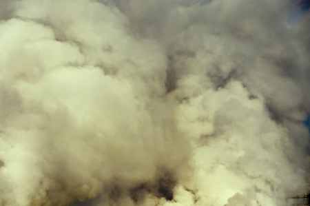 puffs of vapor of greenish color, close up, abstract backgroundの写真素材