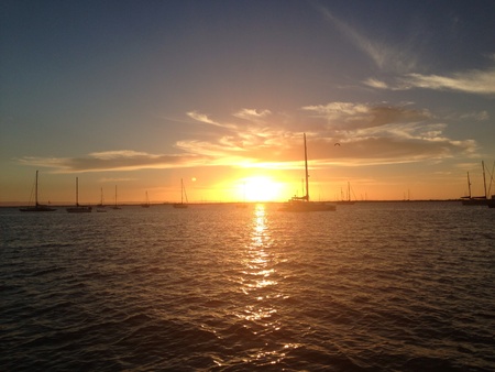 Sunset at the seaの素材