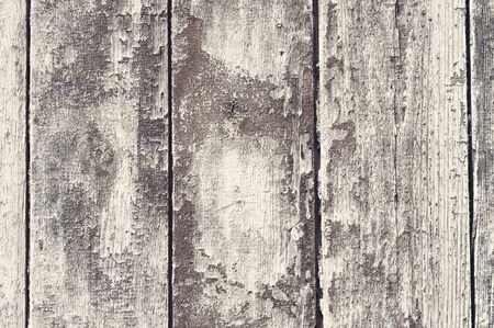 Old wooden fencesold fence planks as backgroundの写真素材