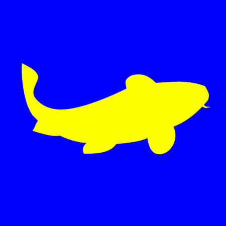 Fish Animal Silhouette Vector Illustrationのイラスト素材
