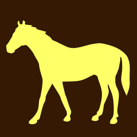 Horse Animal Silhouette Vector Illustrationのイラスト素材