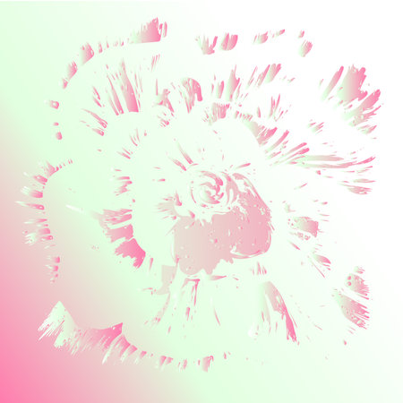 Graphic illustration, floral theme, nature, stylistic processing of the artist's drawing.のイラスト素材