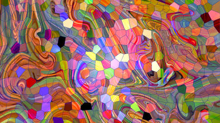 colorful art abstract pattern background wallpaperの写真素材