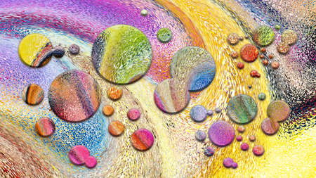 pattern circle colorful abstract background wallpaperの写真素材