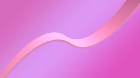pink wave 3d flyingの写真素材