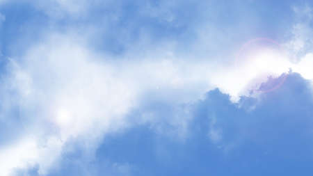blue cloudの写真素材