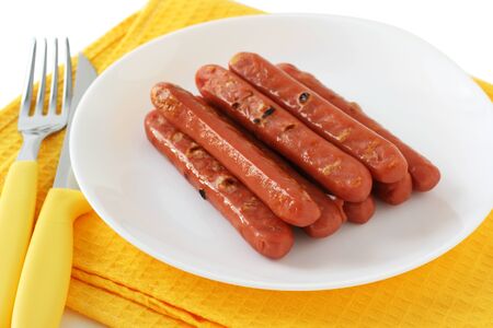 grilled sausagesの写真素材