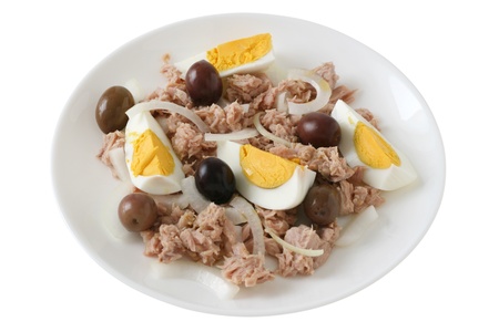 salad with tunaの写真素材