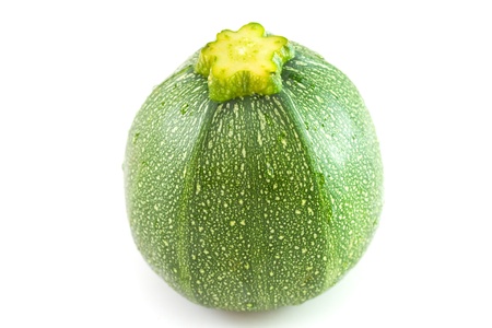 vegetable marrow on white backgroundの写真素材