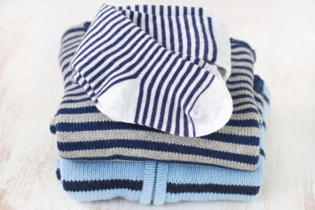 baby clothesの写真素材