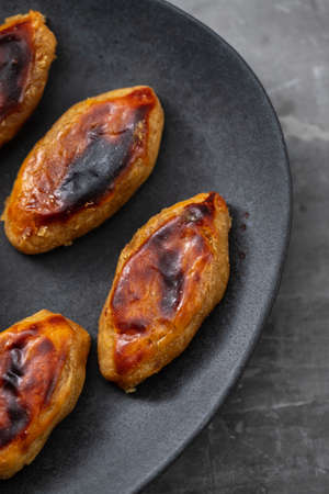 traditional portuguese sweets on the plateの写真素材