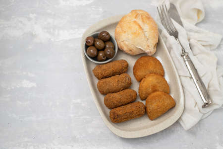 typical portuguese apperizer on dish