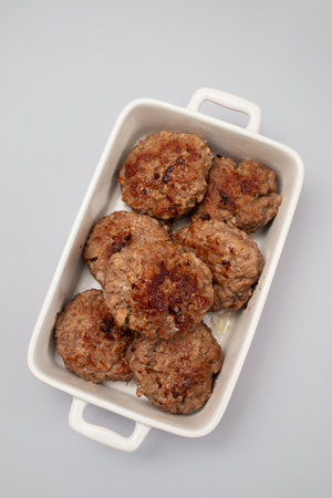 Homemade fried meatballs