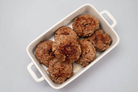 Homemade fried meatballs