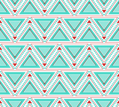 Seamless ethnic abstract geometric pattern in delicate colorsのイラスト素材