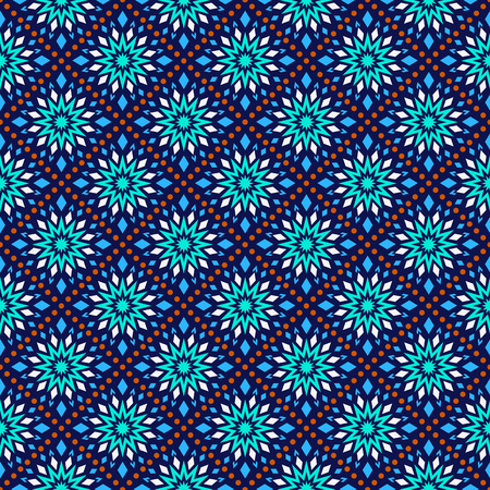 Kaleidoscope of colored snowflakesのイラスト素材