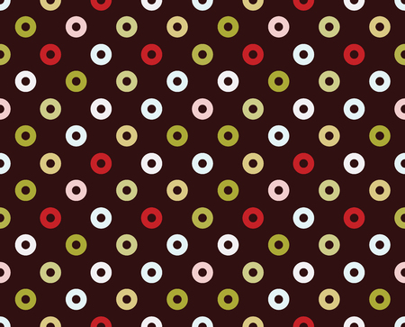Seamless pattern of donutsのイラスト素材
