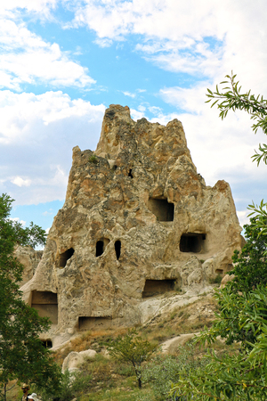 Goreme, Turkey - open air museum, Cappadocia, Turkey in a beautiful summer dayのeditorial素材