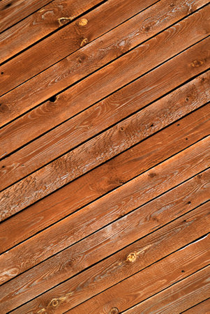 Beautiful rich brown wooden vertical background with copy spaceの写真素材