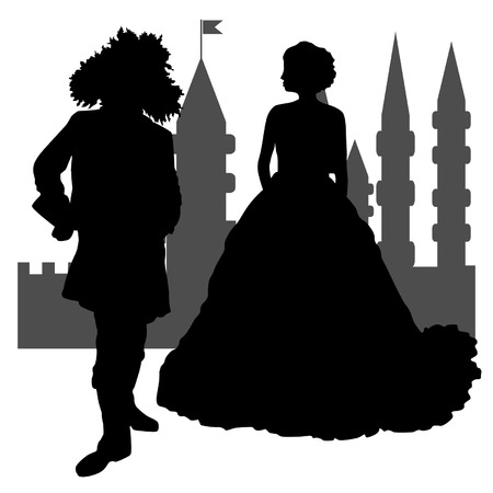 Couple-in-the-Castleのイラスト素材
