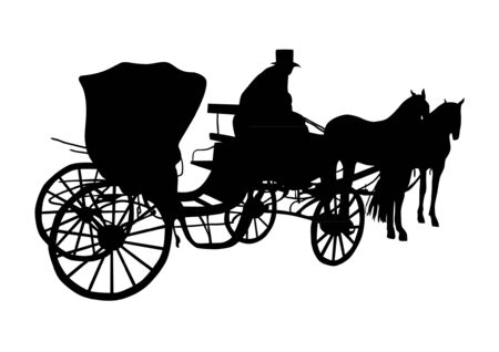 Vintage carriage のイラスト素材
