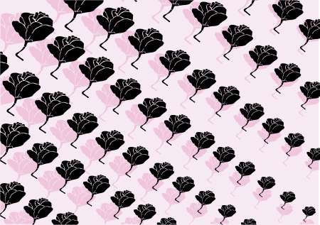 Background black rose designのイラスト素材