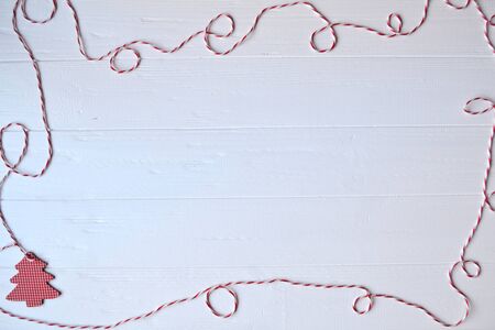 Christmas wooden background with attributes of New Year and Christmas Day. Cute background for card....