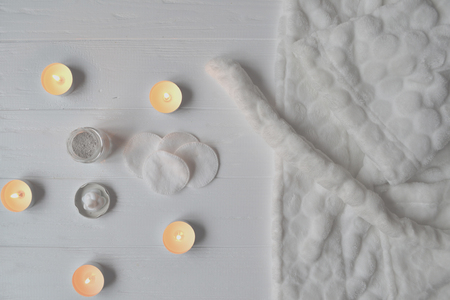 Rest in the spa. Beauty care. Relaxation time for youself. Aromatherapy.の写真素材