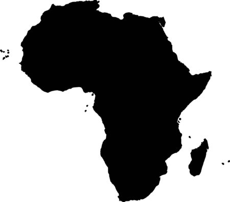 Africa silhouetteの写真素材