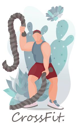 Healthy lifestyle.Sport.Flat style with gradients .Bright harmonious colors.のイラスト素材