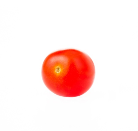 cherry tomato isolated on white backgroundの写真素材