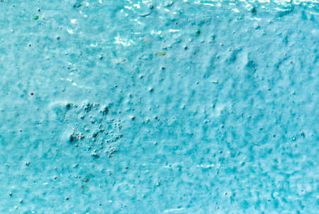 Abstract sea water textured background in old grunge style. Blue and cyan color oil paints...