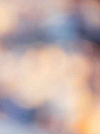 Abstract nature background with natural bokeh and defocused lights.の写真素材