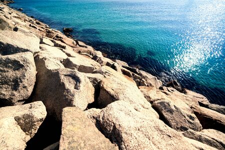 Paradise tropical wallpaper / sea view Barcelona Beachの写真素材