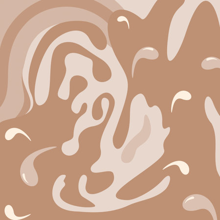 Vector abstract background texture in trendy coffee shades. Coffee Bean Day. Happy coffee day. EPSのイラスト素材