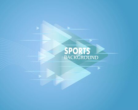 Modern color poster for sports with triangles. Vector illustrationのイラスト素材