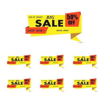 big sale banner template Design special offer, end of seasonのイラスト素材