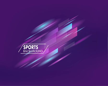 Modern colored poster for sports with elegant background. Vector illustrationのイラスト素材