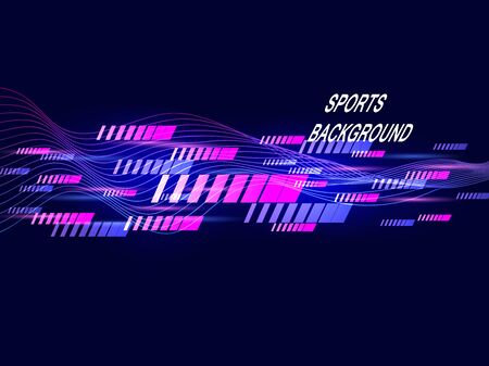 Modern color poster for sports. Fashionable abstract background. The composition of geometric shapes. Vector illustration.のイラスト素材