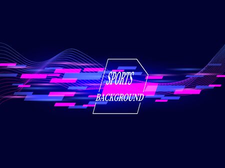 Modern colorful abstract poster for the sport.のイラスト素材