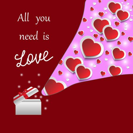 Vector illustration of Valentine's day cardのイラスト素材