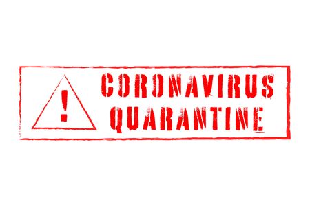 Quarantine for coronavirus. an outbreak of pandemic coronavirus . isolated vector illustrationsのイラスト素材