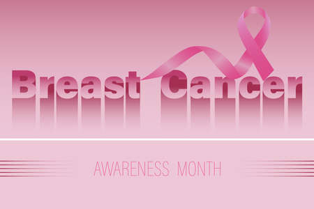 Background of the breast cancer awareness feed. Vector illustrationのイラスト素材