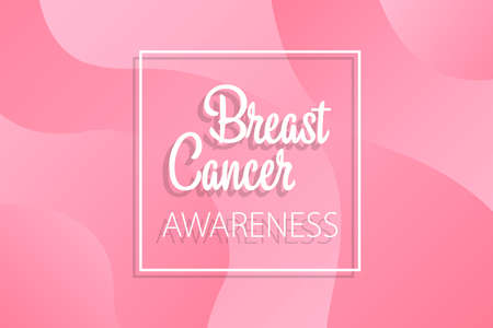 Background of the October breast cancer awareness month campaign.のイラスト素材