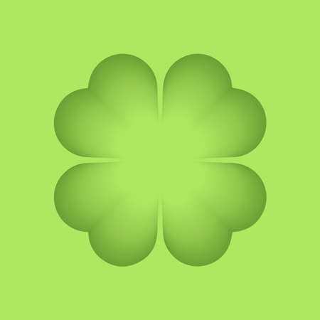 Vector illustration with abstract four-leaf clover for a postcard, poster, banner celebrationのイラスト素材