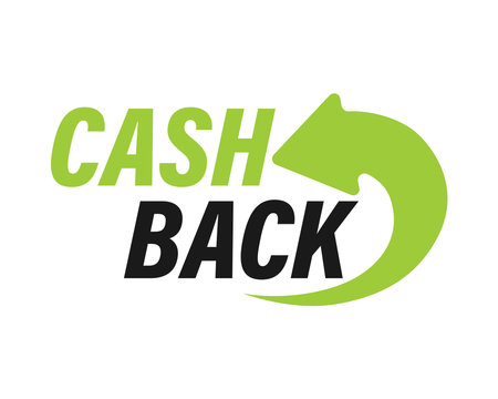 Cashback symbol with an arrow. Isolated money back sign. The logo of the exchange. money back guarantee. Vectorのイラスト素材